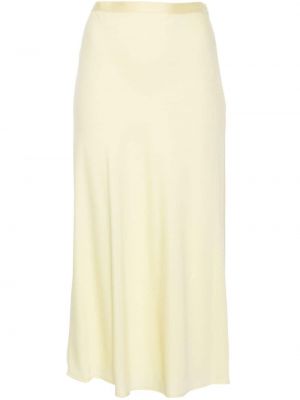 Krepové midi sukně Calvin Klein žluté