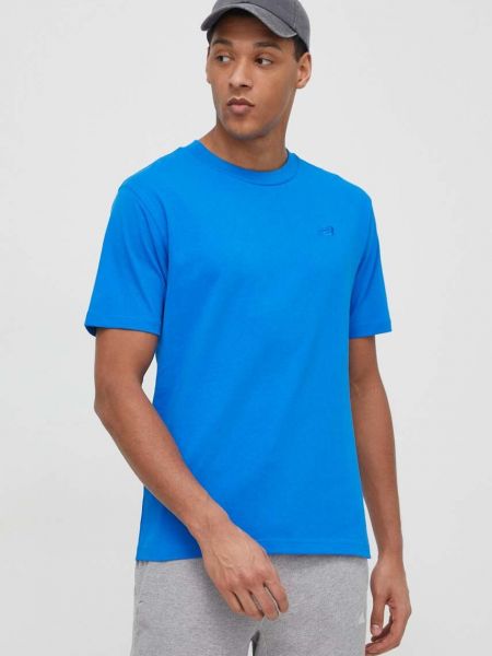Bavlněné tričko New Balance modré