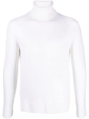 Вълнен пуловер от мерино вълна Dondup бяло