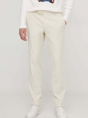 Manšestrové kalhoty Karl Lagerfeld béžové