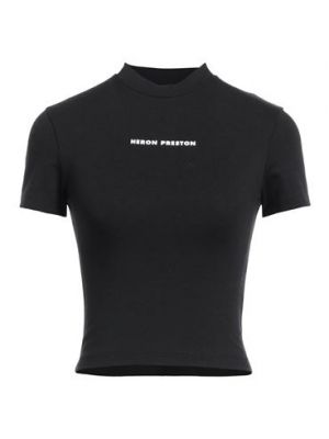 T-shirt di cotone Heron Preston nero