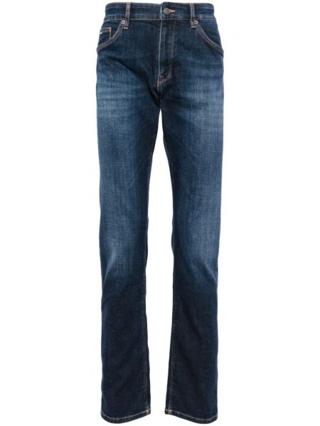 Slim fit skinny jeans aus baumwoll Boss blau