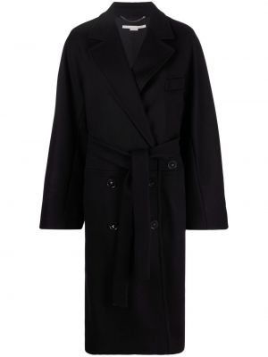 Gyapjú kabát Stella Mccartney fekete