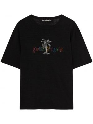 T-shirt mit print Palm Angels schwarz