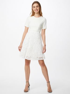 Κοκτέιλ φόρεμα Skirt & Stiletto λευκό