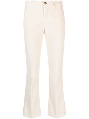 Aksamitne spodnie Liu Jo białe