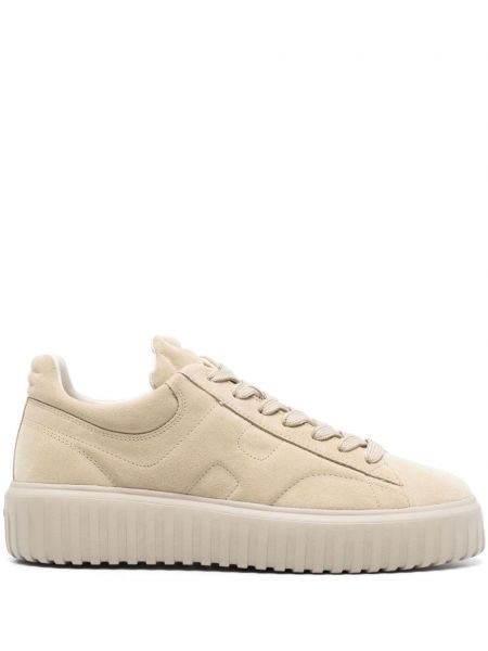 Stribet ruskind sneakers Hogan