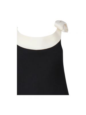 Mini vestido de algodón Valentino Garavani negro