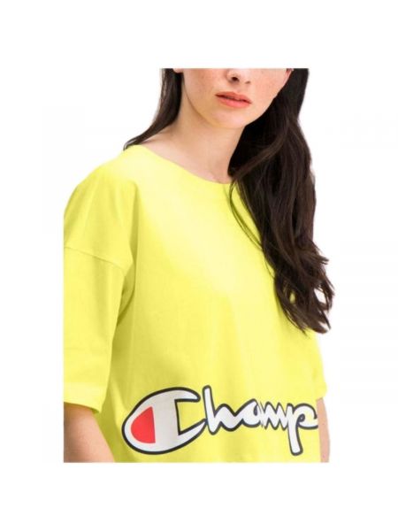 Koszulka z krótkim rękawem Champion żółta