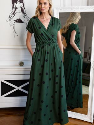 Длинное платье Hot Squash зеленое