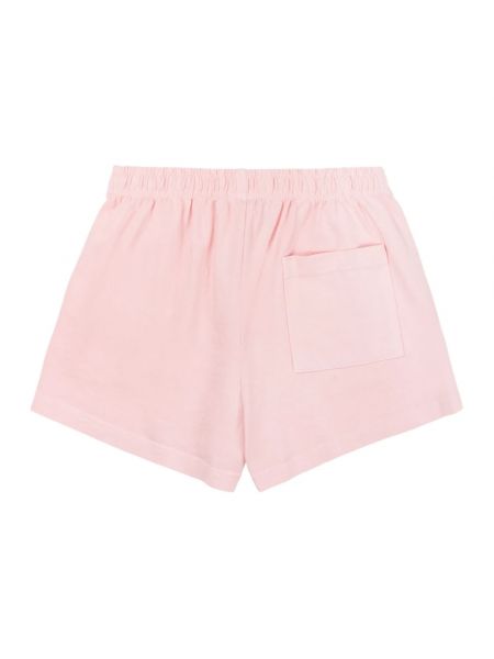 Pantalones cortos de algodón con estampado Sporty & Rich rosa