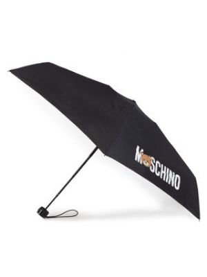 Parasol z nadrukiem Moschino czarny
