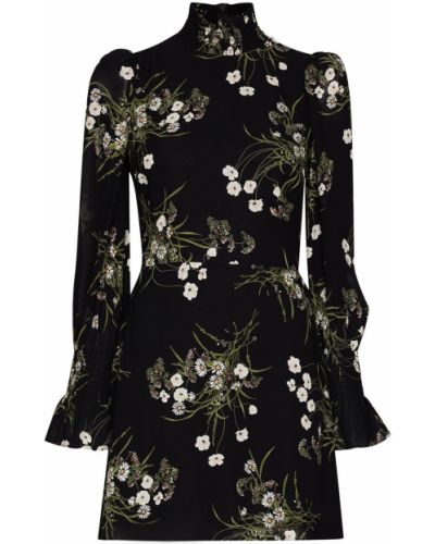 Trykt floral dress Reformation svart