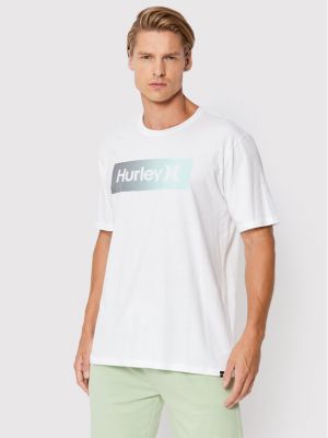 Тениска с градиентным принтом Hurley бяло