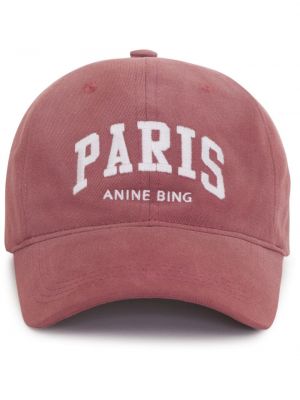 Cappello con visiera Anine Bing rosso