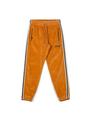 Бархатные спортивные штаны Grimey оранжевые