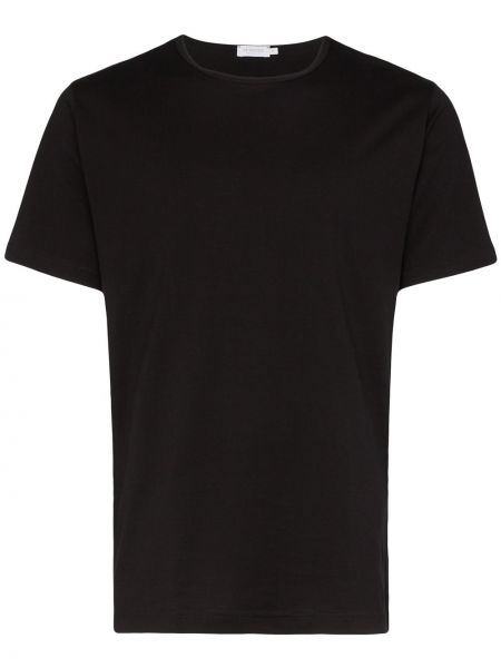 Bavlnené tričko Sunspel čierna