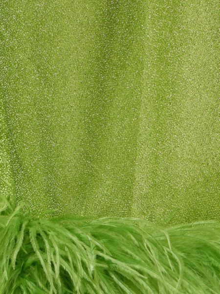 Pantalones con plumas de plumas Oséree Swimwear verde