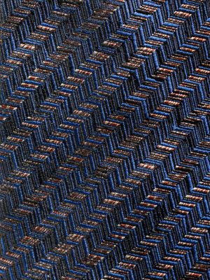 Jedwabny krawat Missoni niebieski