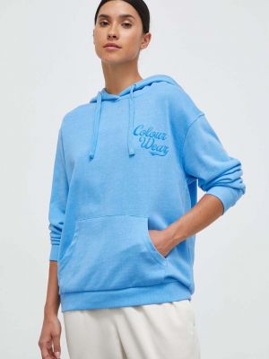 Pamučna hoodie s kapuljačom Colourwear ljubičasta
