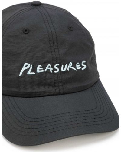 Gorra con bordado Pleasures negro