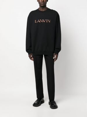 Sweatshirt mit rundhalsausschnitt mit stickerei Lanvin