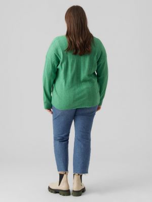 Sweter Vero Moda Curve zielony