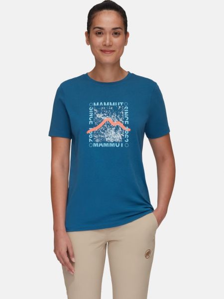 Koszulka z nadrukiem Mammut niebieska