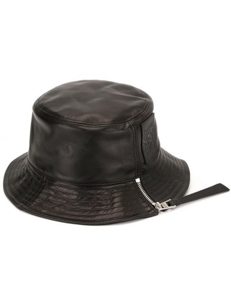 Cappello di pelle Loewe nero