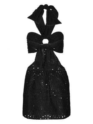 Černé bavlněné koktejlové šaty Johanna Ortiz
