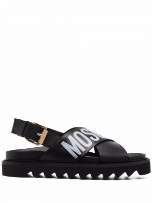 Sandaler med remmar Moschino svart