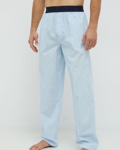 Pamučna pidžama s printom Resteröds plava
