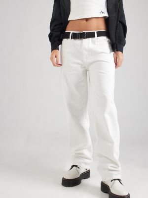 Džinsi Calvin Klein Jeans balts