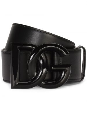 Pas z zaponko Dolce & Gabbana črna