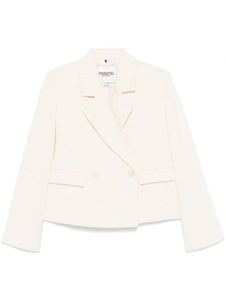 Dobbeltradet blazer Essentiel Antwerp hvid