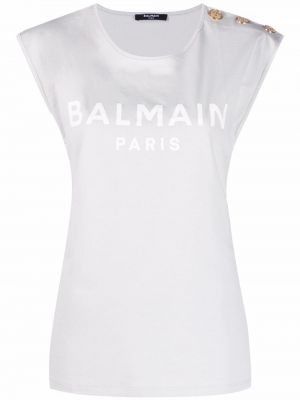 Tank top med knapper Balmain grå