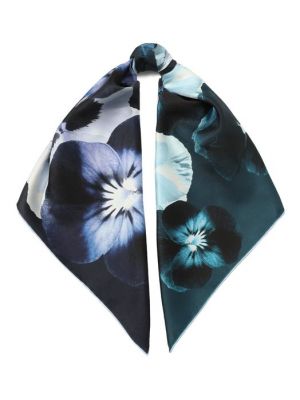 Шелковый платок Elie Saab синий