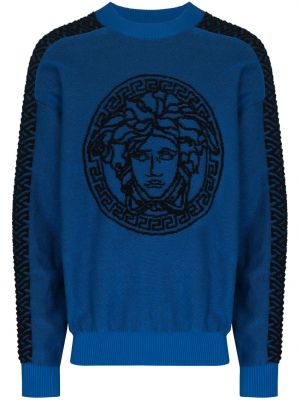 Sweatshirt Versace blå