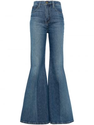 High waist bootcut jeans ausgestellt Frame blau