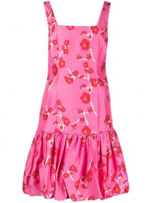 Trykt floral ermeløs dress Cynthia Rowley rosa