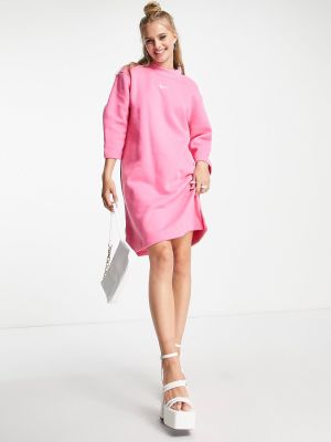 Флисовое платье мини Nike розовое