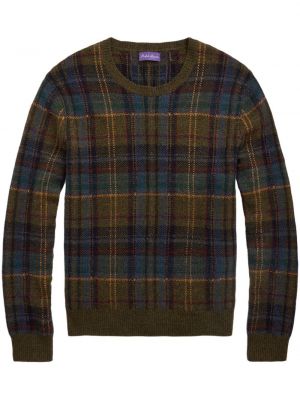 Sweter z kaszmiru w kratkę Ralph Lauren Purple Label