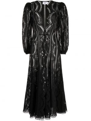 Κοκτέιλ φόρεμα με κέντημα Charo Ruiz Ibiza μαύρο