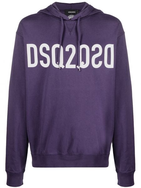 Bomull hettegenser Dsquared2 lilla