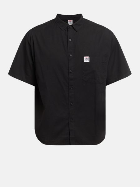 Повседневная рубашка с длинным рукавом в уличном стиле Vision Street Wear черная