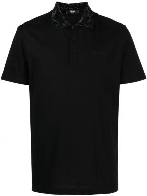 T-shirt aus baumwoll Versace schwarz