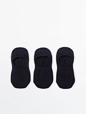 Хлопковые носки Massimo Dutti синие
