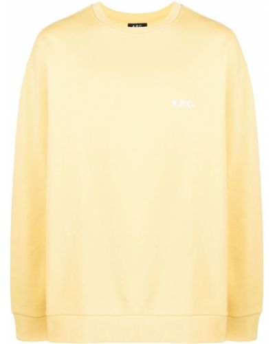 Sweat à imprimé A.p.c. jaune