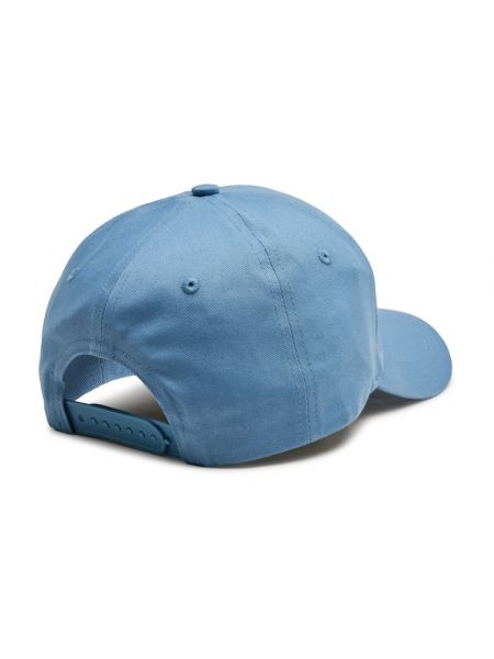 Gorra con bordado de algodón Calvin Klein Jeans azul