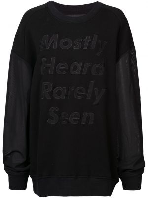 Sweatshirt Mostly Heard Rarely Seen schwarz